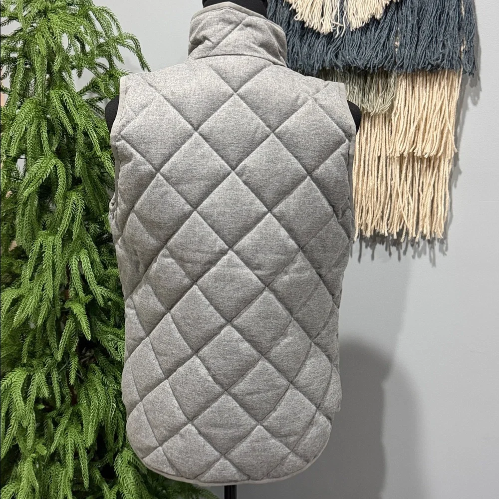 J.Crew XS Gray Quilted Women's Down Vest